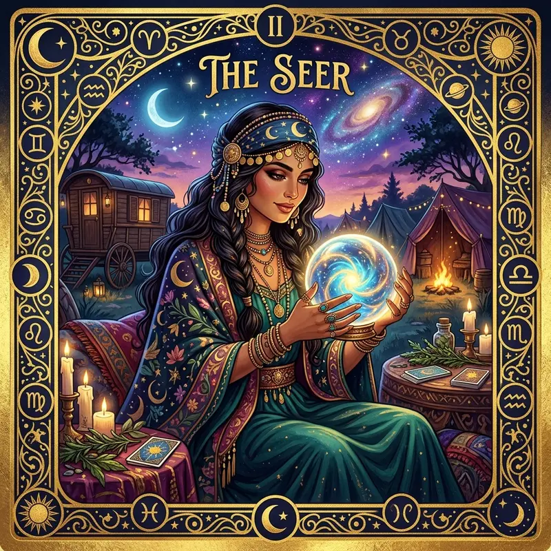 The Lady card in the Gypsy Deck - Tarot Center