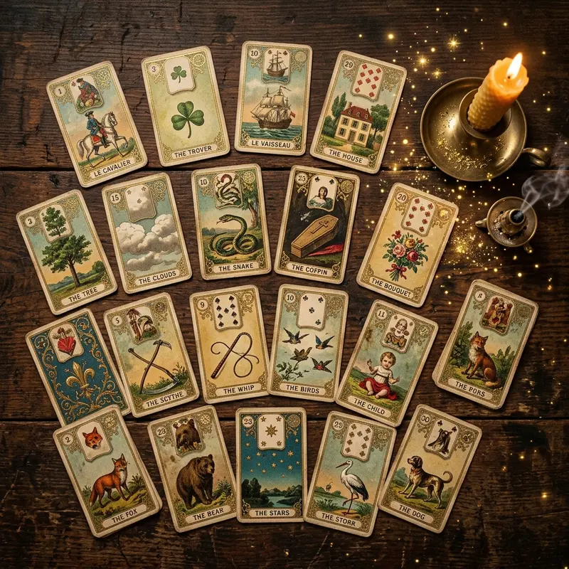 Historical origin of the Petit Lenormand - Tarot Center