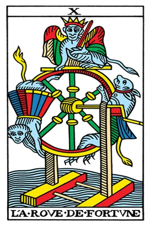 Meaning of card The Wheel of Fortune - Free Tarot at Tarot Center Card The Wheel of Fortune at Tarot Center - Free Tarot