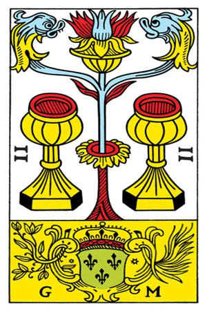 Meaning of card Two of Cups - Free Tarot at Tarot Center Card Two of Cups at Tarot Center - Free Tarot