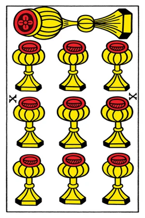 Meaning of card Ten of Cups - Free Tarot at Tarot Center Card Ten of Cups at Tarot Center - Free Tarot