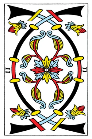Meaning of card Two of Swords - Free Tarot at Tarot Center Card Two of Swords at Tarot Center - Free Tarot