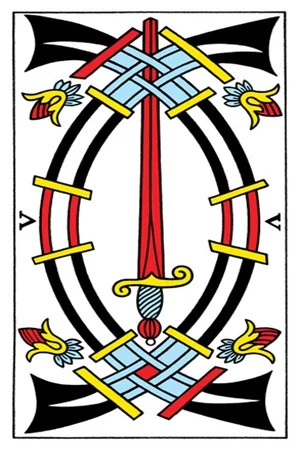 Meaning of card Five of Swords - Free Tarot at Tarot Center Card Five of Swords at Tarot Center - Free Tarot