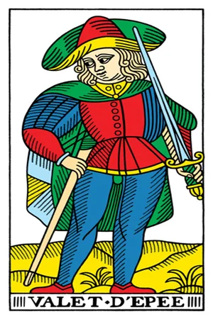 Meaning of card Page of Swords - Free Tarot at Tarot Center Card Page of Swords at Tarot Center - Free Tarot