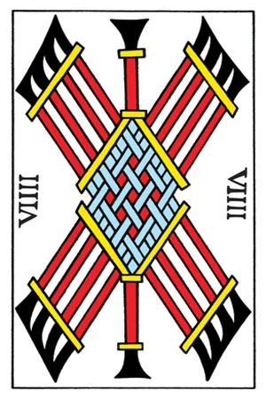 Meaning of card Nine of Wands - Free Tarot at Tarot Center Card Nine of Wands at Tarot Center - Free Tarot