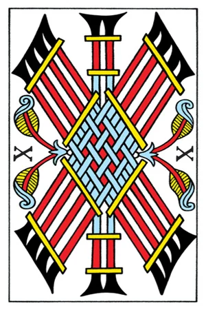 Meaning of card Ten of Wands - Free Tarot at Tarot Center Card Ten of Wands at Tarot Center - Free Tarot
