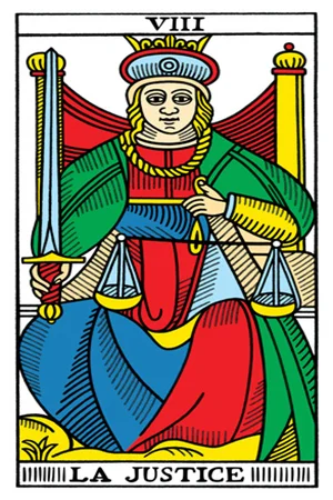 Meaning of card Justice - Free Tarot at Tarot Center Card Justice at Tarot Center - Free Tarot