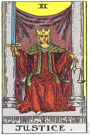Meaning of card Justice - Free Tarot at Tarot Center Card Justice at Tarot Center - Free Tarot
