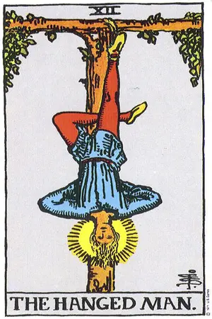 Meaning of card The Hanged Man - Free Tarot at Tarot Center Card The Hanged Man at Tarot Center - Free Tarot