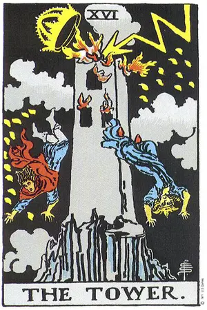 Meaning of card The Tower - Free Tarot at Tarot Center Card The Tower at Tarot Center - Free Tarot