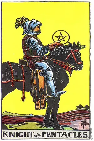 Meaning of card Knight of Pentacles - Free Tarot at Tarot Center Card Knight of Pentacles at Tarot Center - Free Tarot