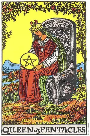 Meaning of card Queen of Diamonds - Free Tarot at Tarot Center Card Queen of Diamonds at Tarot Center - Free Tarot