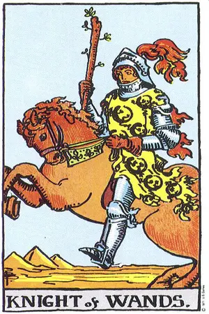 Meaning of card Knight of Wands - Free Tarot at Tarot Center Card Knight of Wands at Tarot Center - Free Tarot